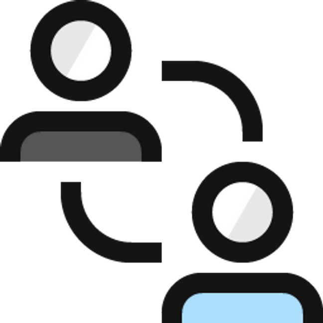 People connecting icon
